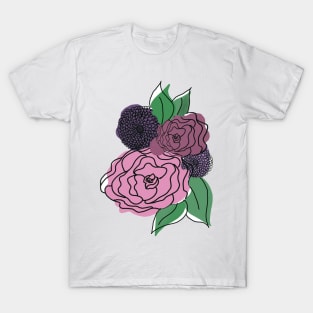 Purple and Violet Flowers T-Shirt